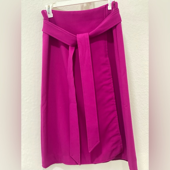 Ann Taylor Magenta Midi Skirt - Picture 4 of 7